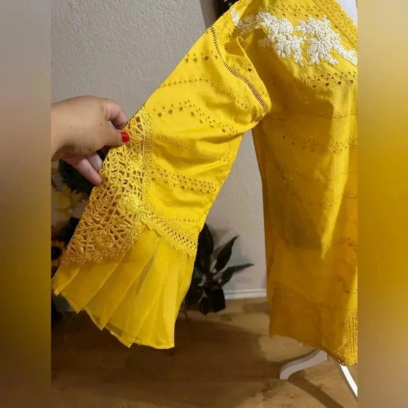 Maria B. Sequined eyelet shirt/dress size L - Picture 8 of 12